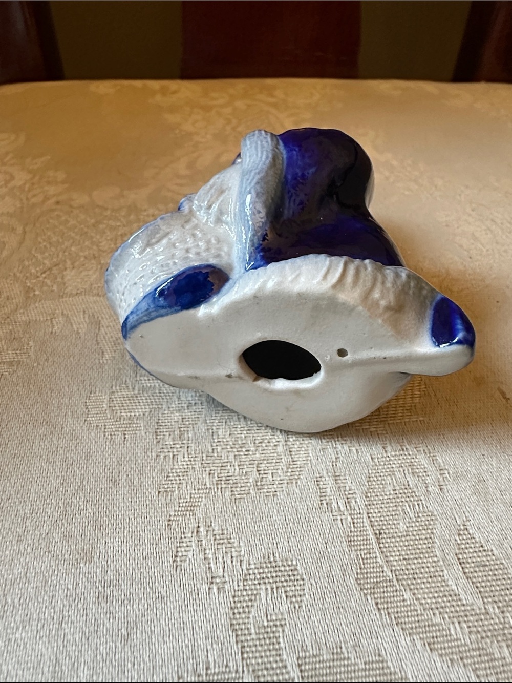 Salmon Falls Stoneware salt glazed pottery Santa in EUC - Picture 6 of 8